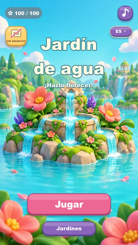 La portada de Jardín de agua